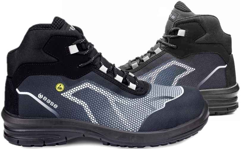 BASE Oren Top S3 ESD SRC Safety Ankle Boots Water-Resistant Side View